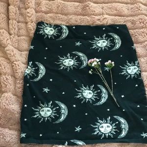 Moon and sun skirt